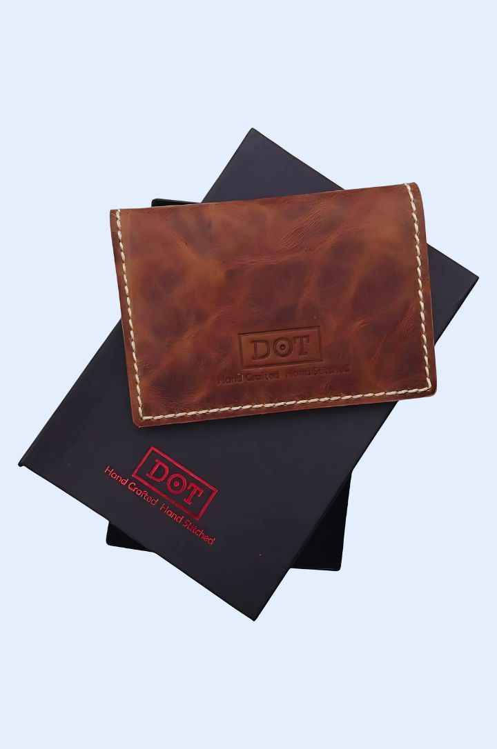 Premium Leather Bifold Wallet – Handcrafted & Durable
