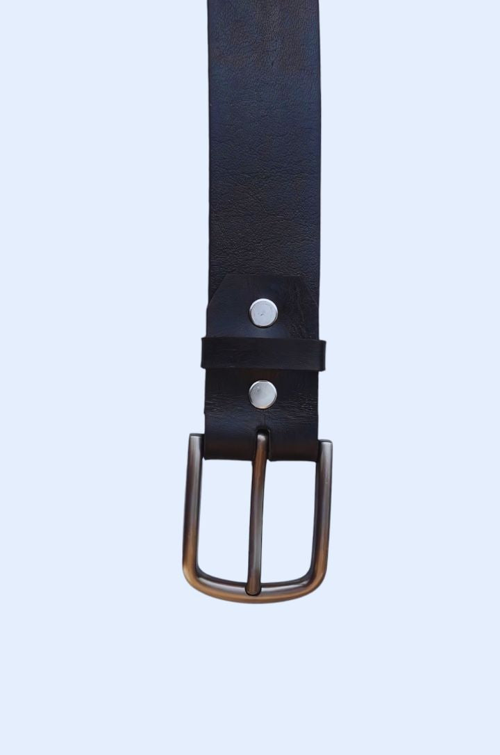 Premium Handcrafted Leather Belt – Black | Classic Dress Belt