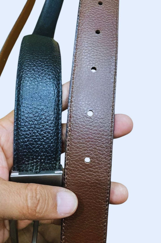 Pure Leather Belts for Men – Double-Sided & Stylish