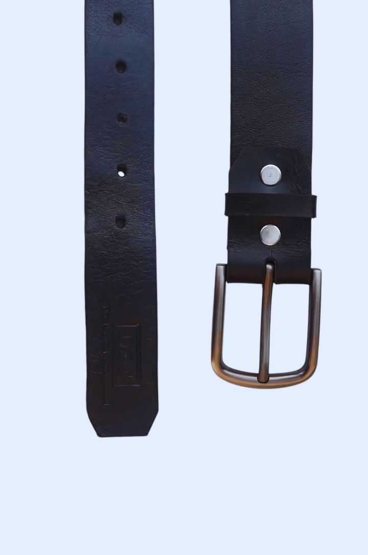 Premium Handcrafted Leather Belt – Black | Classic Dress Belt