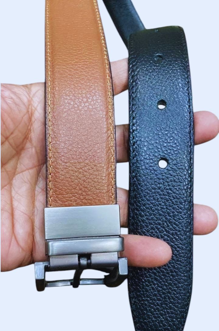 Pure Leather Belts for Men – Double-Sided & Stylish