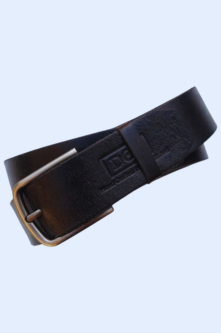 Premium Handcrafted Leather Belt – Black | Classic Dress Belt